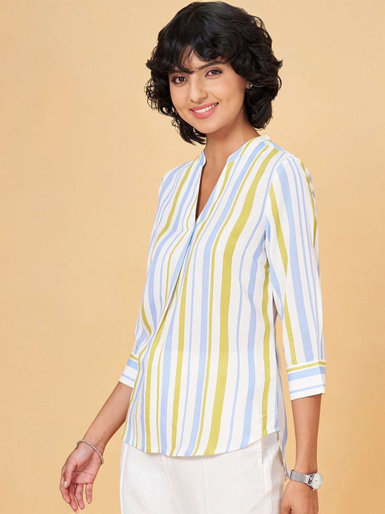 Annabelle by Pantaloons Multicolored Striped Top