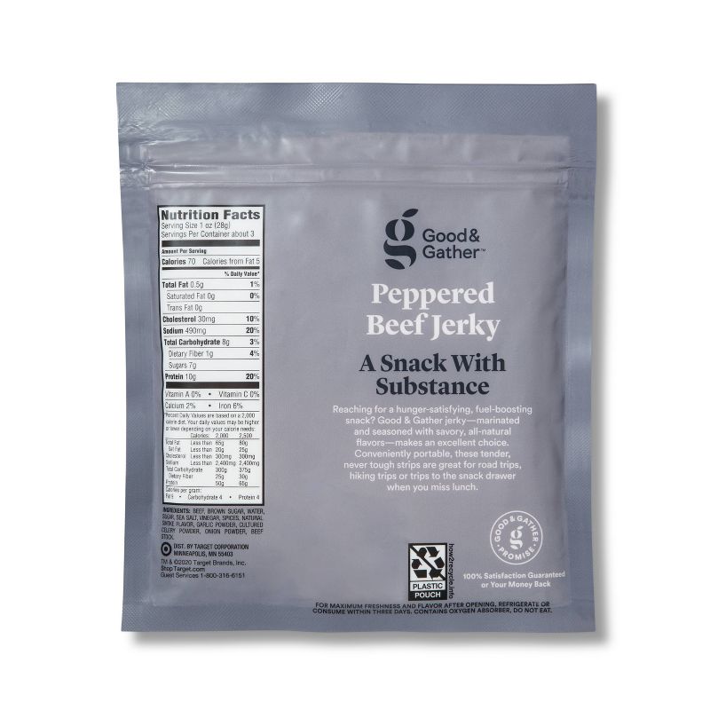 Peppered Beef Jerky - 2.85oz - Good & Gather™