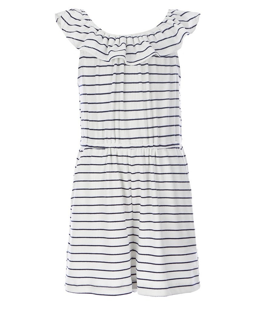 Habitual Big Girls 7-16 Ruffle-Trim Romper