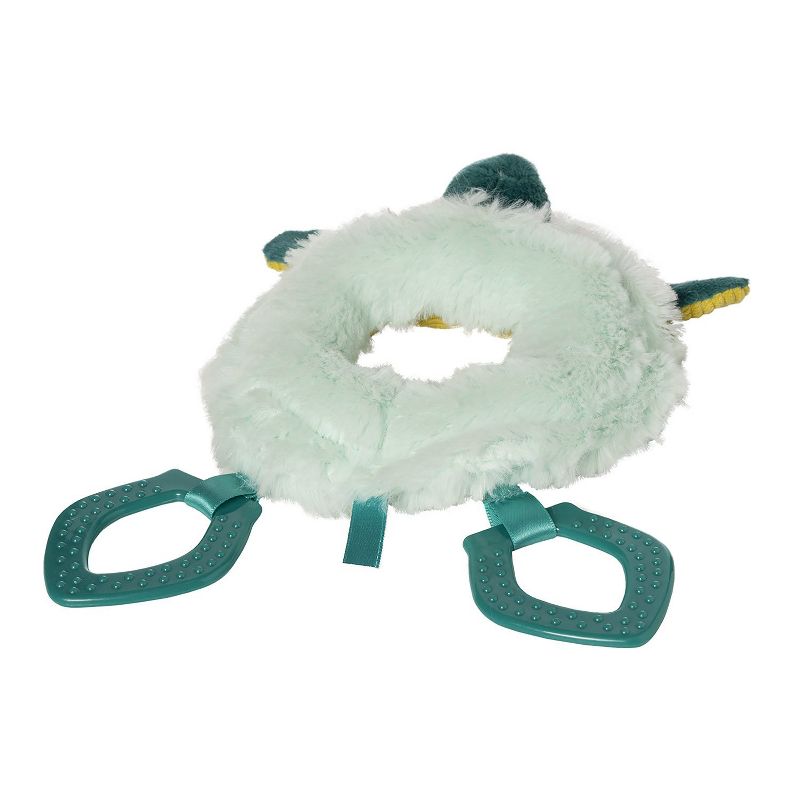 Manhattan Toy Theo Turtle Baby Toy Ring Rattle with Crinkle Paper and Textured Teethers