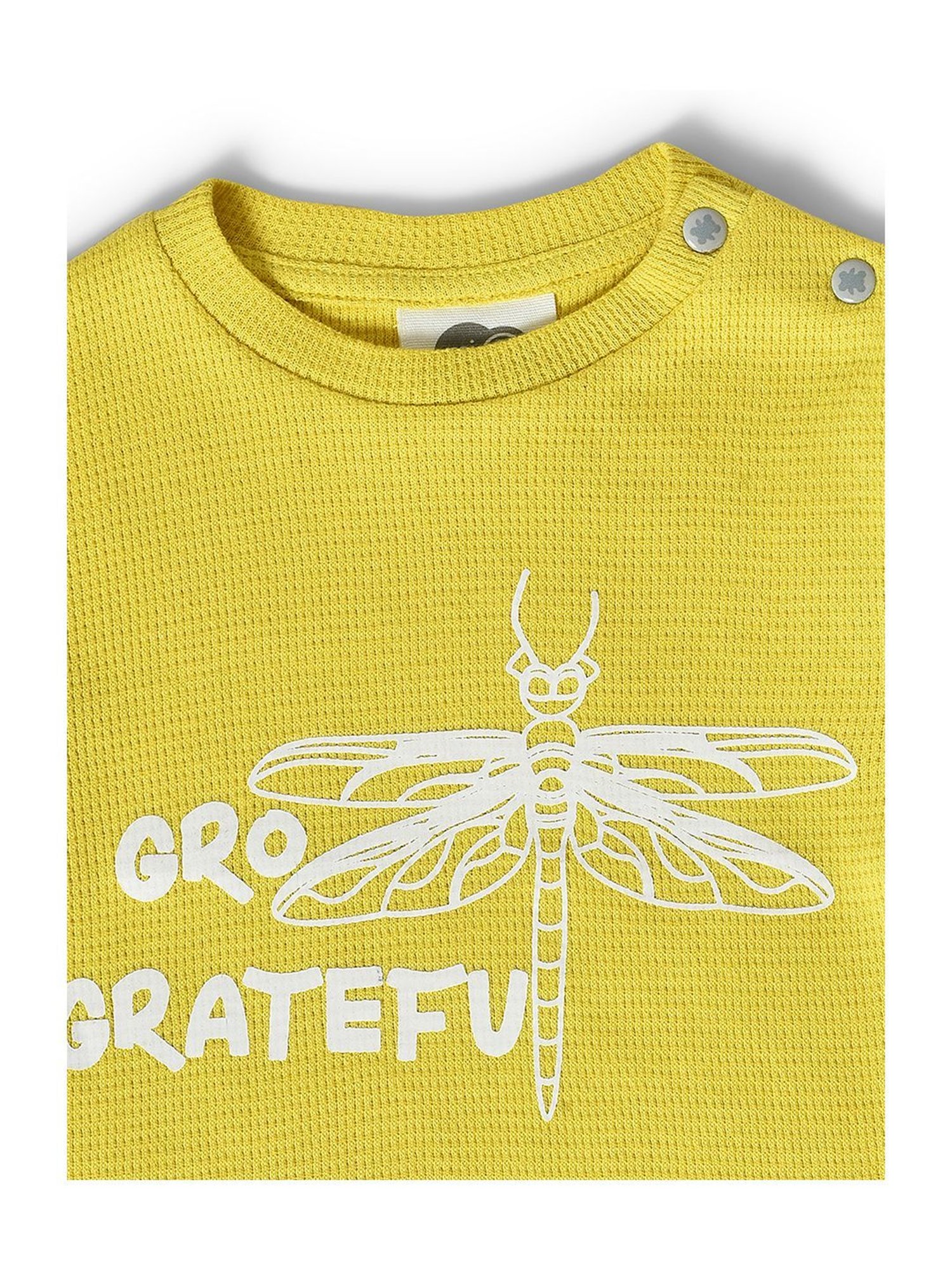 MiArcus Kids Yellow Cotton Printed Full Sleeves Sweatshirt