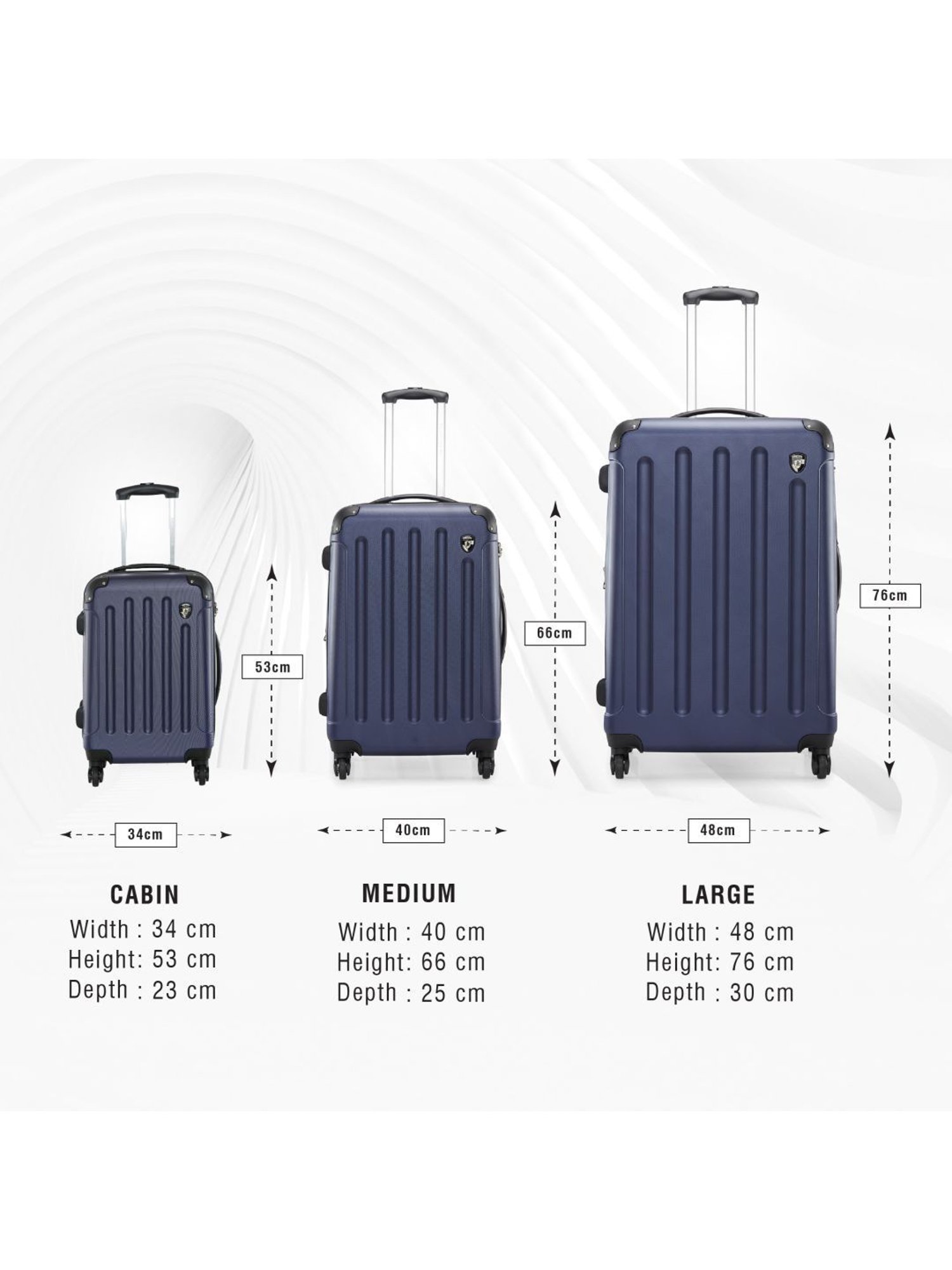 HEYS Revolver Cobalt Textured Hard Cabin Trolley Bag -21 cm