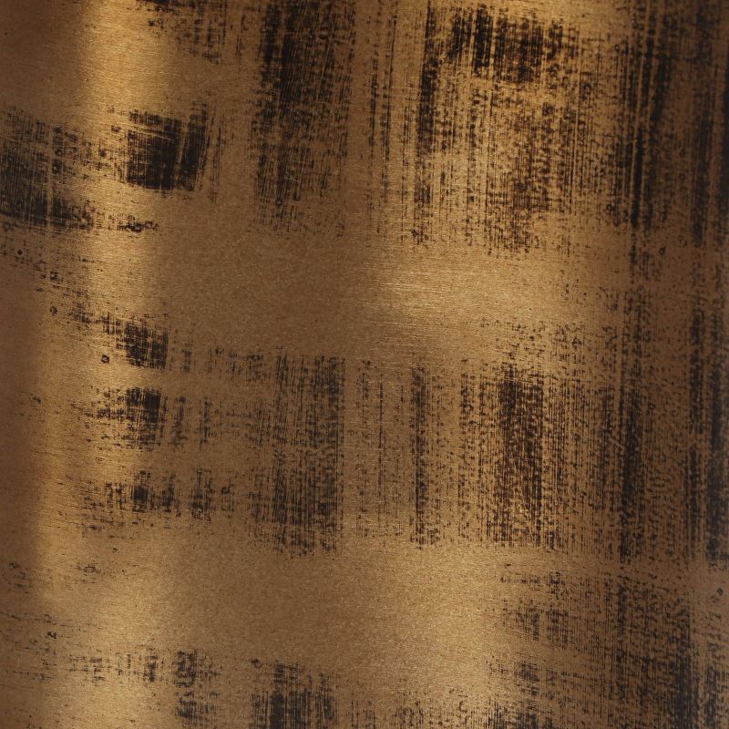 Hysham Boho Handcrafted Aluminum Tree Stump Side Table Aged Brass - Christopher Knight Home