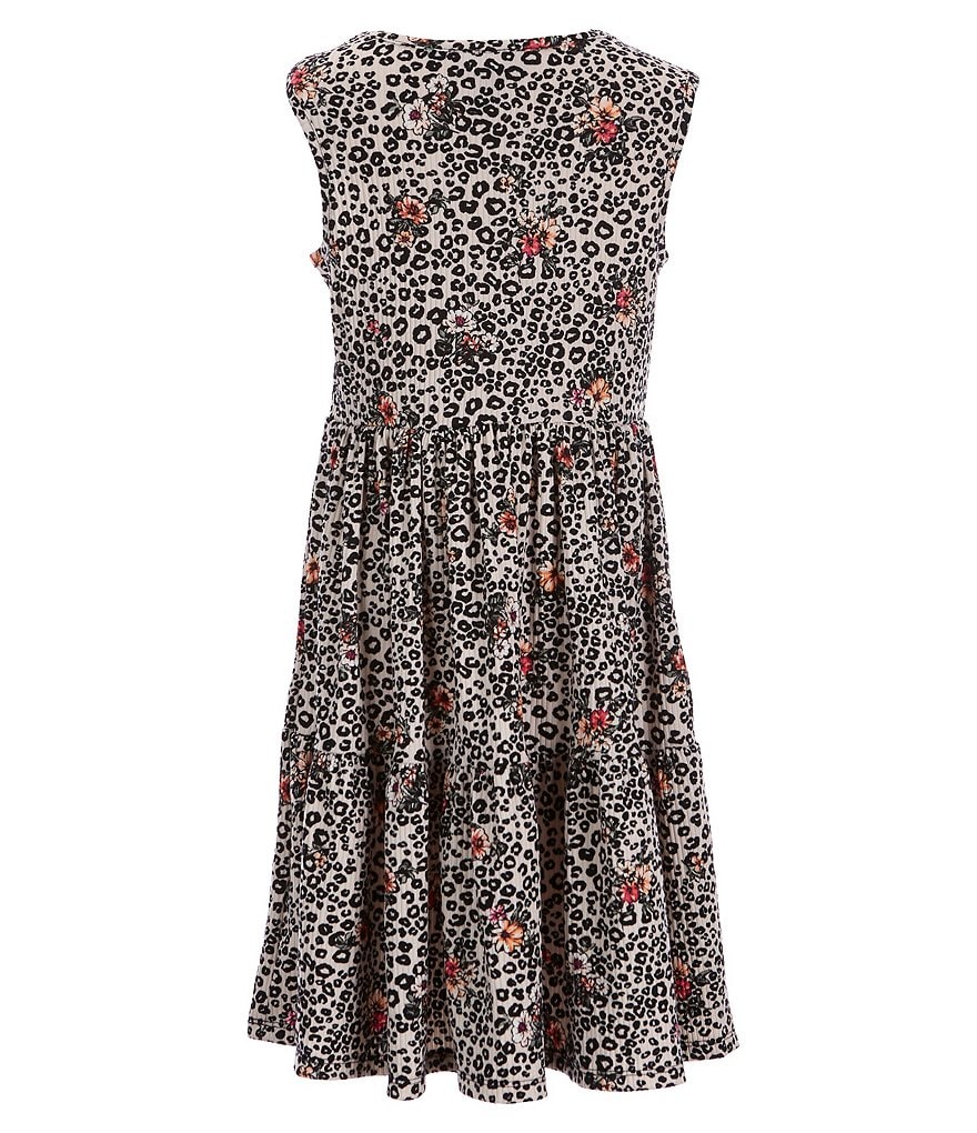 I.N. Girl Big Girls 7-16 Solid Long-Sleeve Cardigan & Sleeveless Printed Fit-And-Flare Dress Set