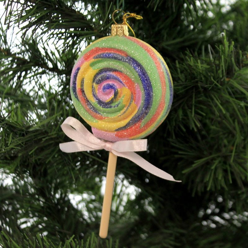 Holiday Ornaments 5.5" Lollipop Sugar Candy Stick  -  Tree Ornaments