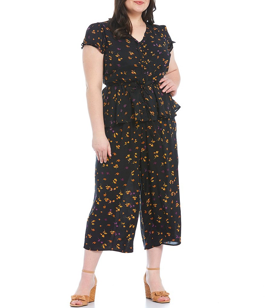 Jessica Simpson Plus Size JJ Red Dahlia Moroccan Border Print Fringe Hem Kimono Jacket