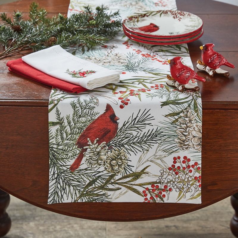 Park Designs Cardinal Table Runner  - 54"L - White