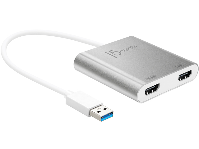 j5create USB 3.0 to Dual HDMI Multi-Monitor Adapter