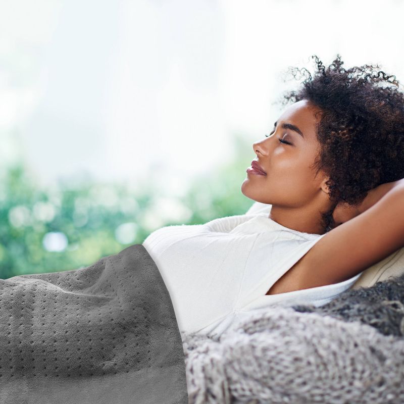 Pure Enrichment PureRelief XXL Extra Wide Heating Pad - 20"x24" - Charcoal Gray