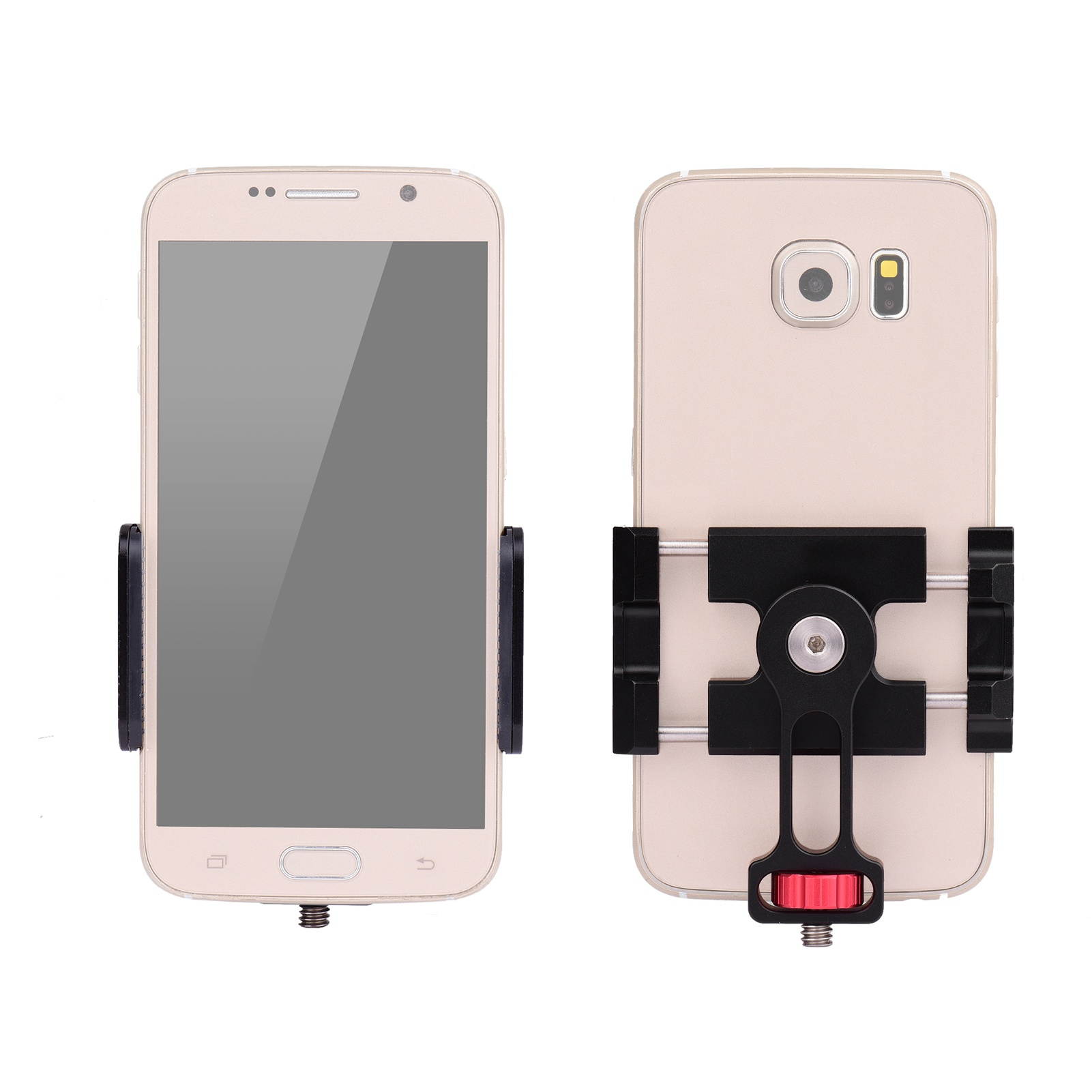 Phone Holder Smartphone Clamp Clip with 1/4 Inch Screw Rotary Knob 360&deg; Rotation for Stabilizer Gimbal Accessory Replacement for Hohem iSteady Pro 2/3