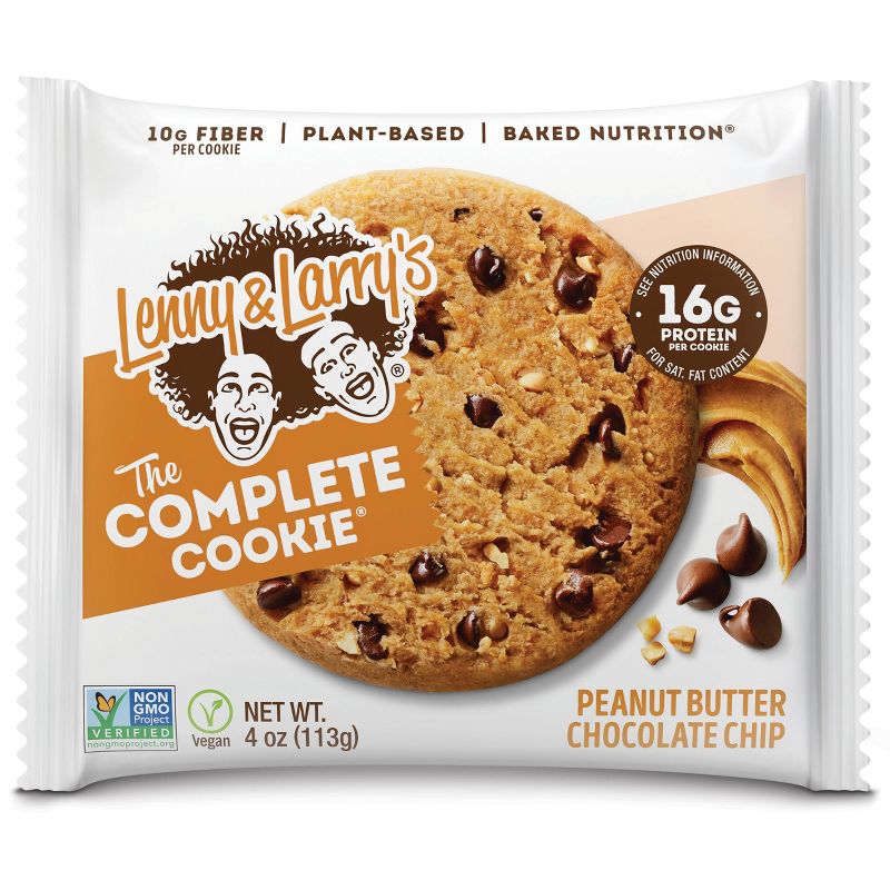 Lenny & Larry's Complete Vegan Cookie - Peanut Butter Chocolate Chip - 4ct