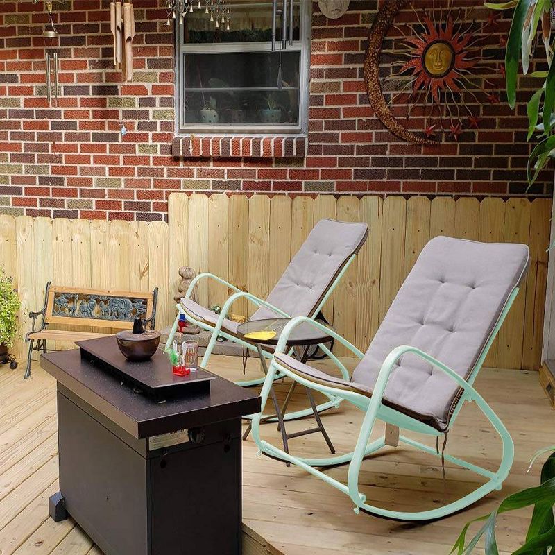 Outdoor Rocking Chair - Green - Captiva Designs