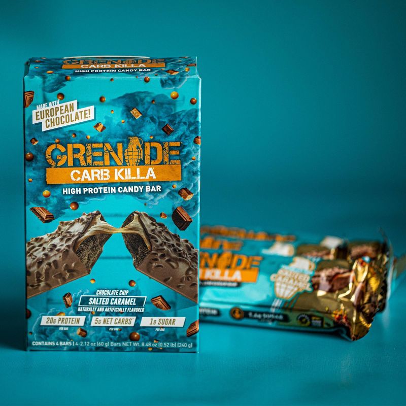 Grenade Carb Killa Salted Caramel Protein Candy Bar - 4pk