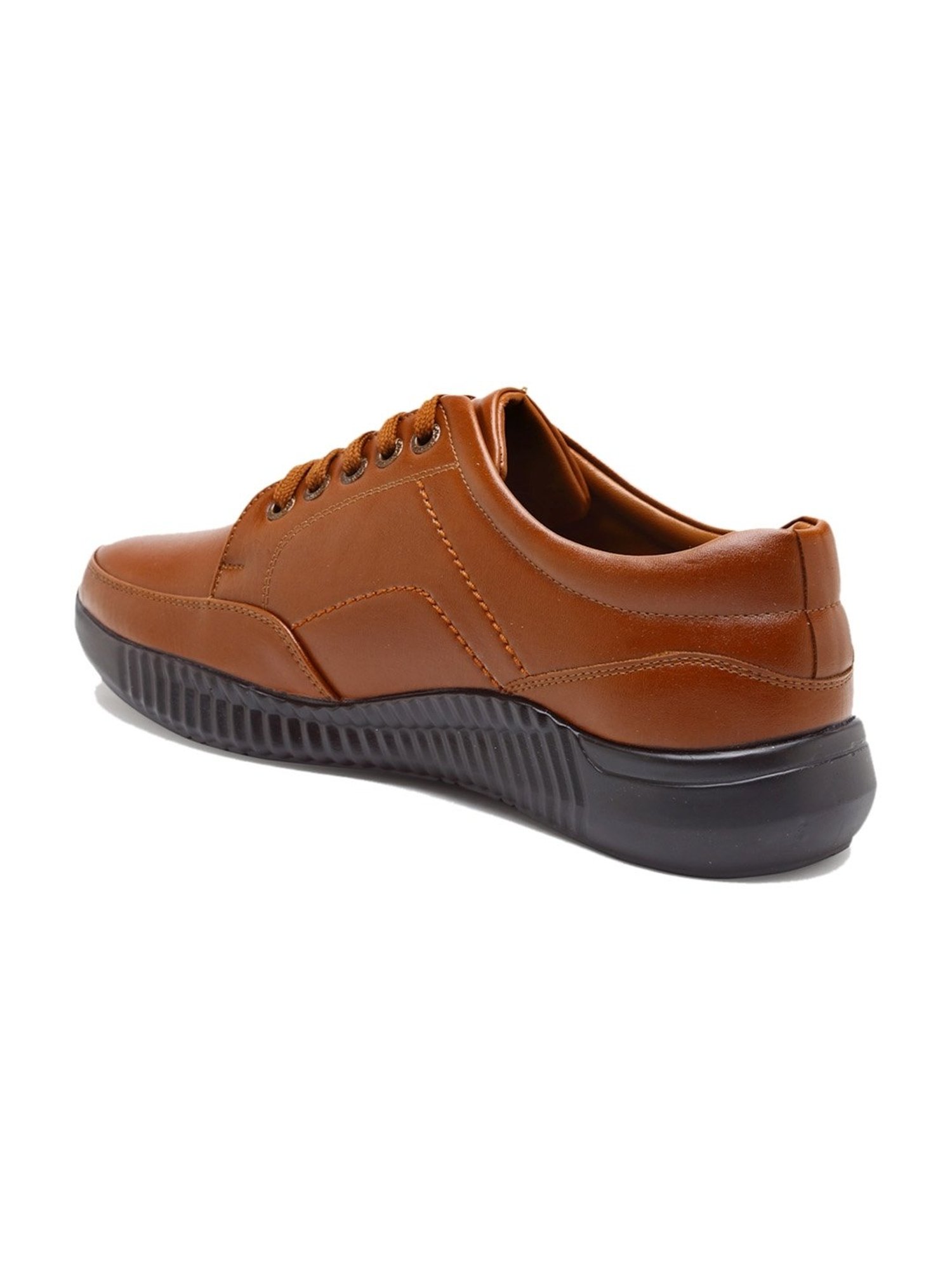 Action Men's Tan Derby Shoes