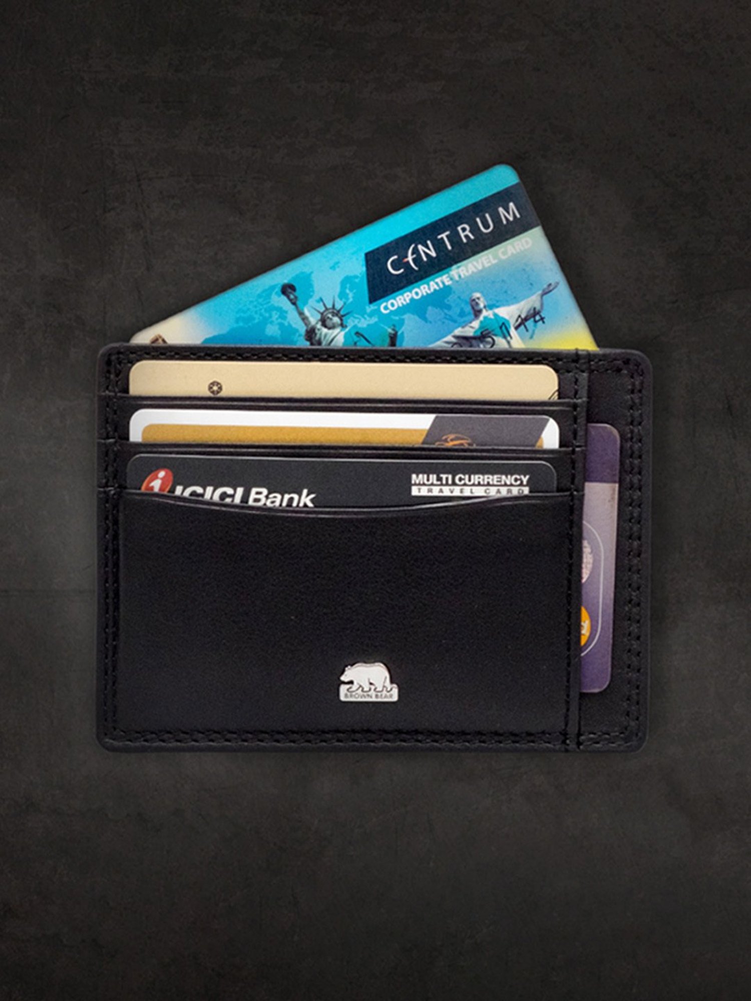 Louis Stitch Brunette Brown Leather Medium Toiletry Pouch