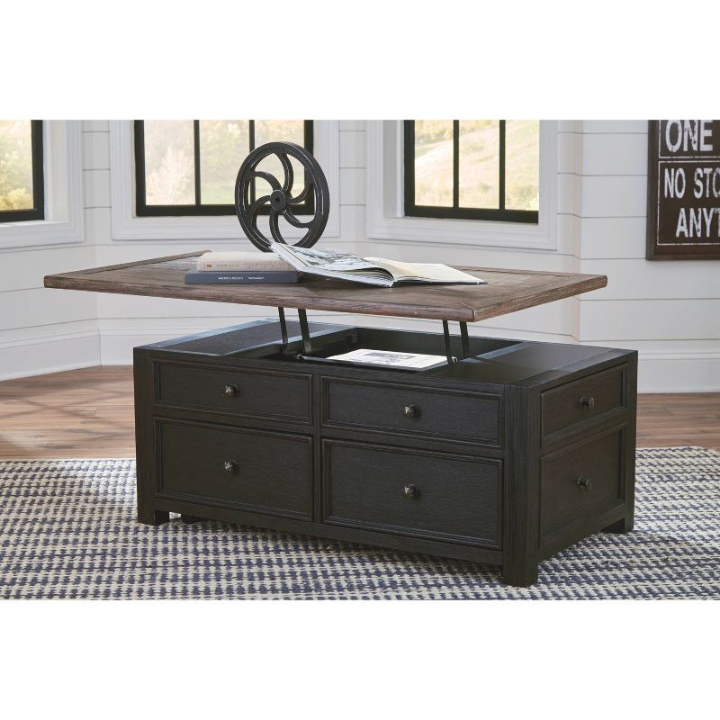 Tyler Creek Coffee Table with Lift Top Grayish Brown/Black - Signature Design by Ashley