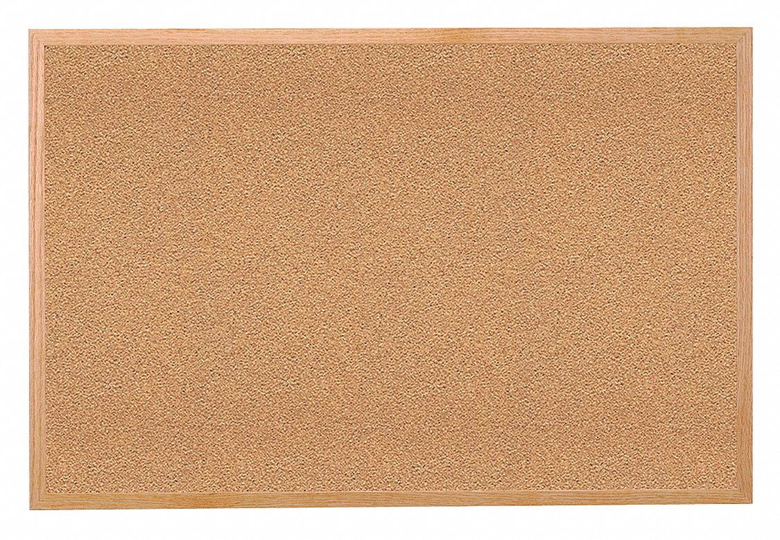 Ghent Push-Pin Bulletin Board, Cork, 48-1/2"H x 96-1/2"W, Natural   WK48