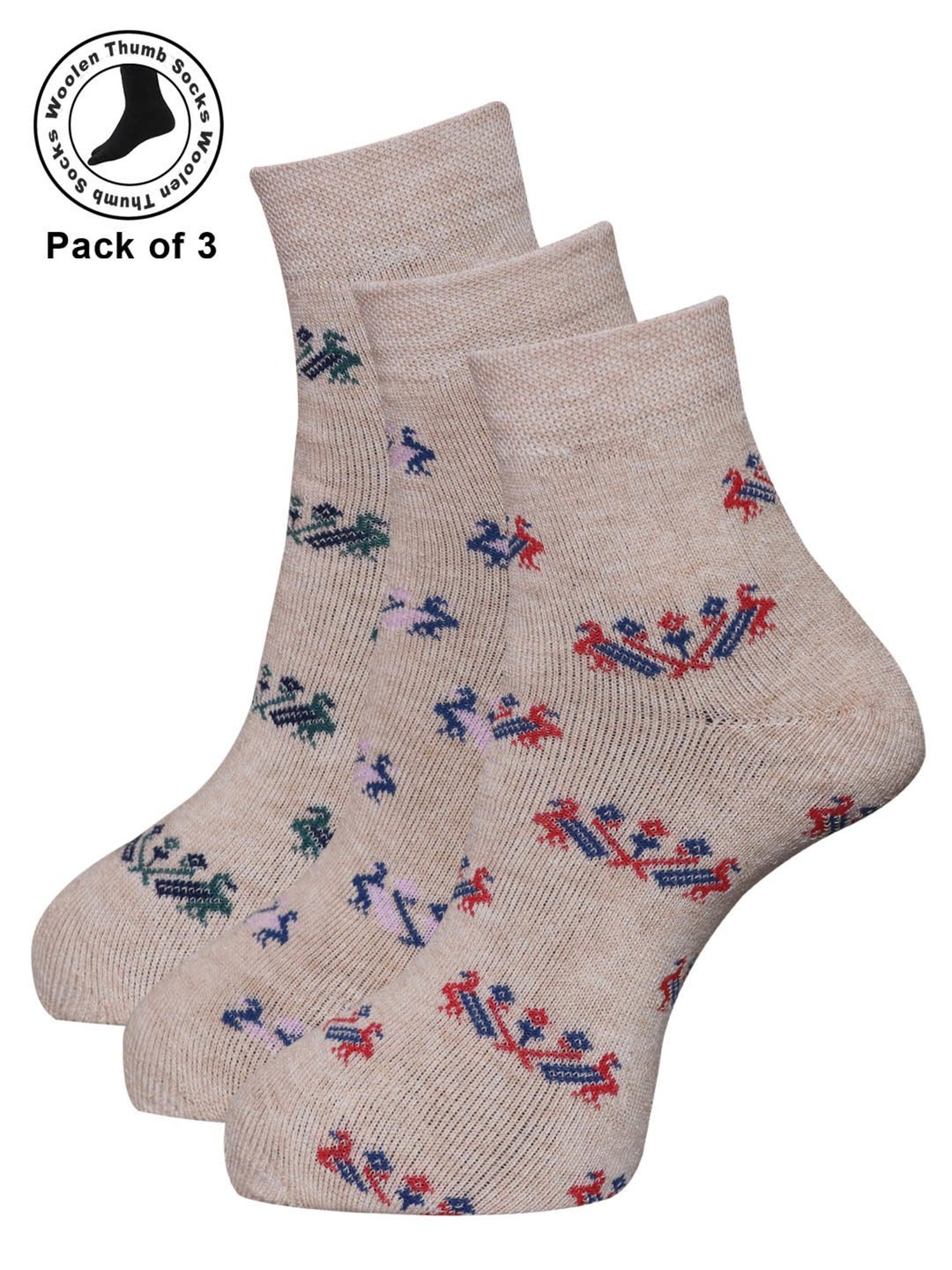 Dollar Assorted Socks - Pack of 3