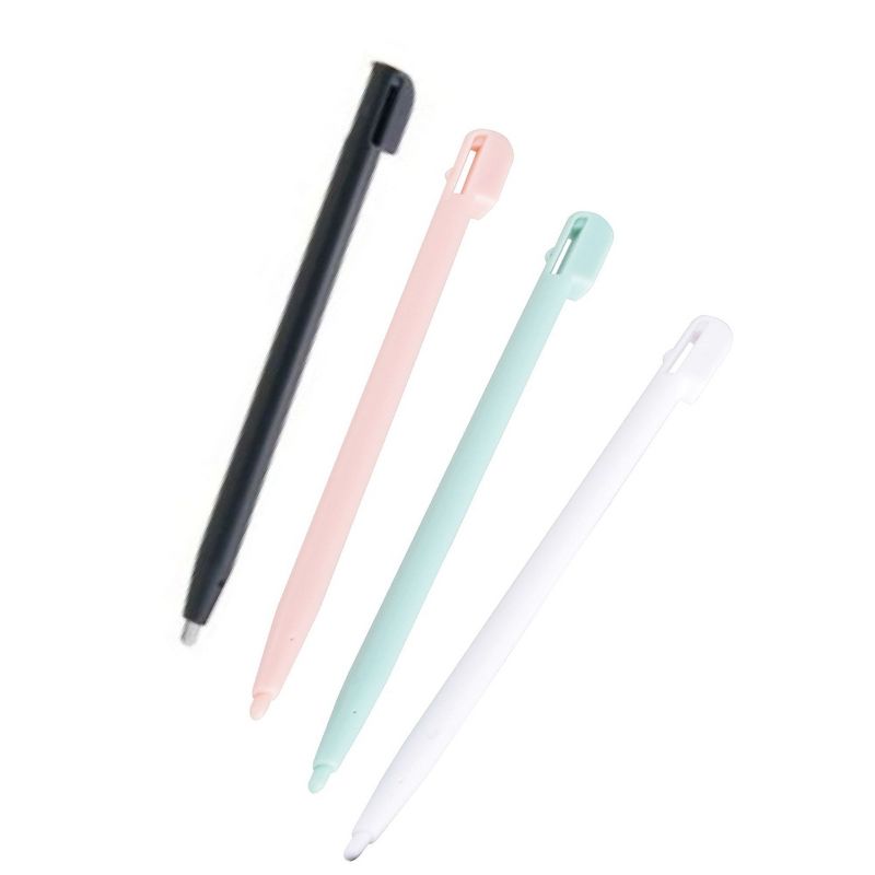 KMD 4 Stylus Pens Pack Black Red Blue (Pen Styluses Set) Compatible with Nintendo New 3DS-XL