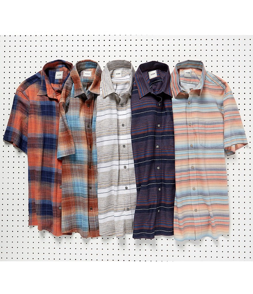 Rowm Short Sleeve Stripe Sportshirt