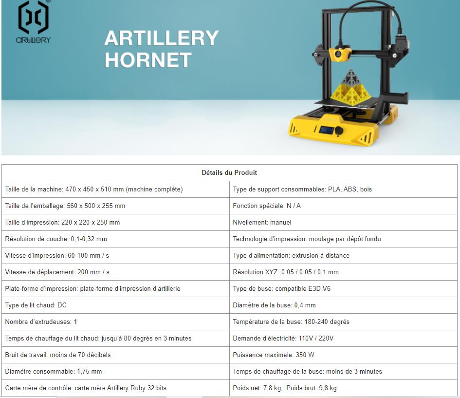 Artillery Genius 3D Printer High-Precision Dual Z-Axis TFT Screen Filament Runout Sensor & Power Failure Recovery