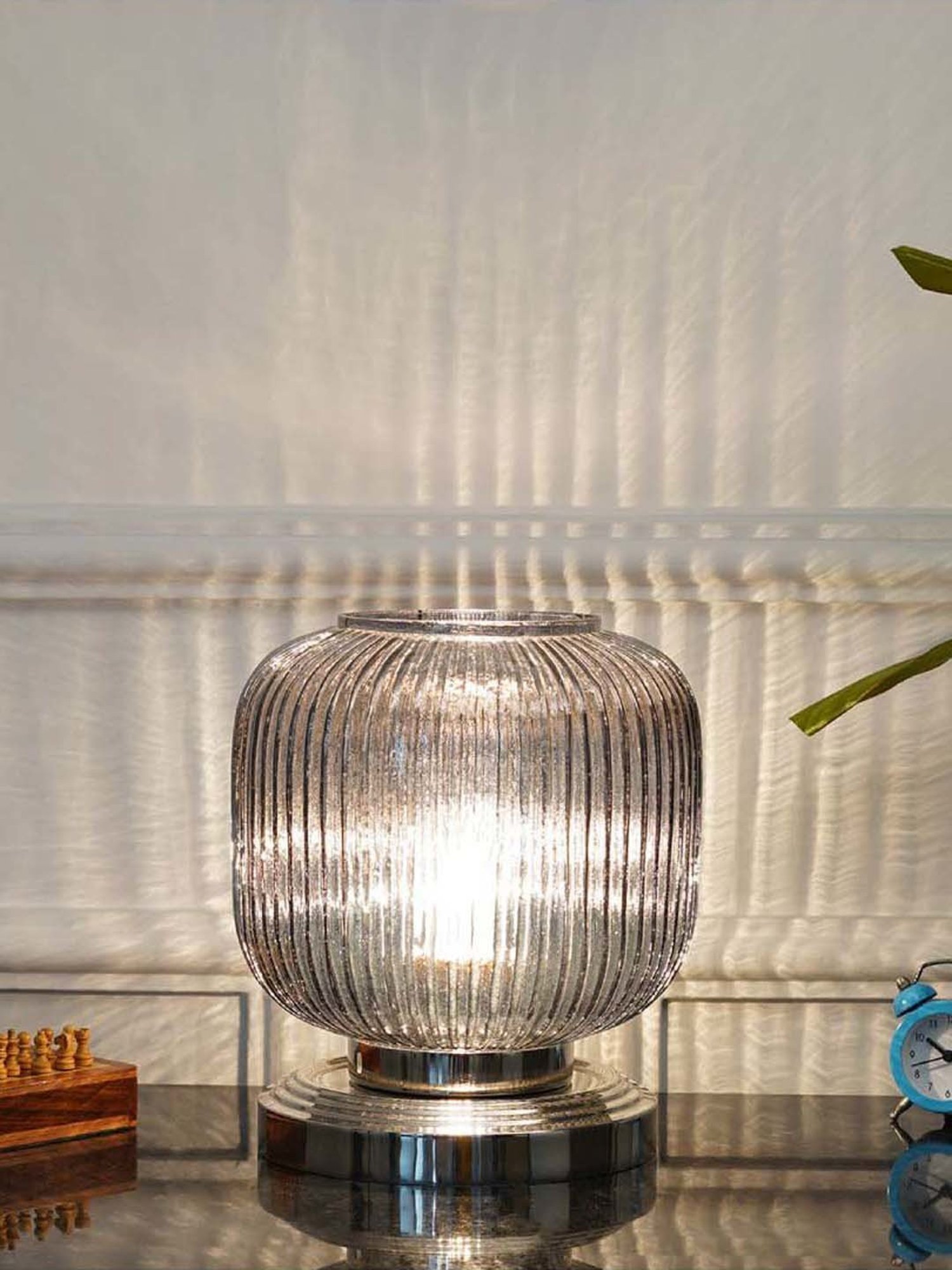 DecorativeRay Red PVC Study Table Lamp - Set of 1