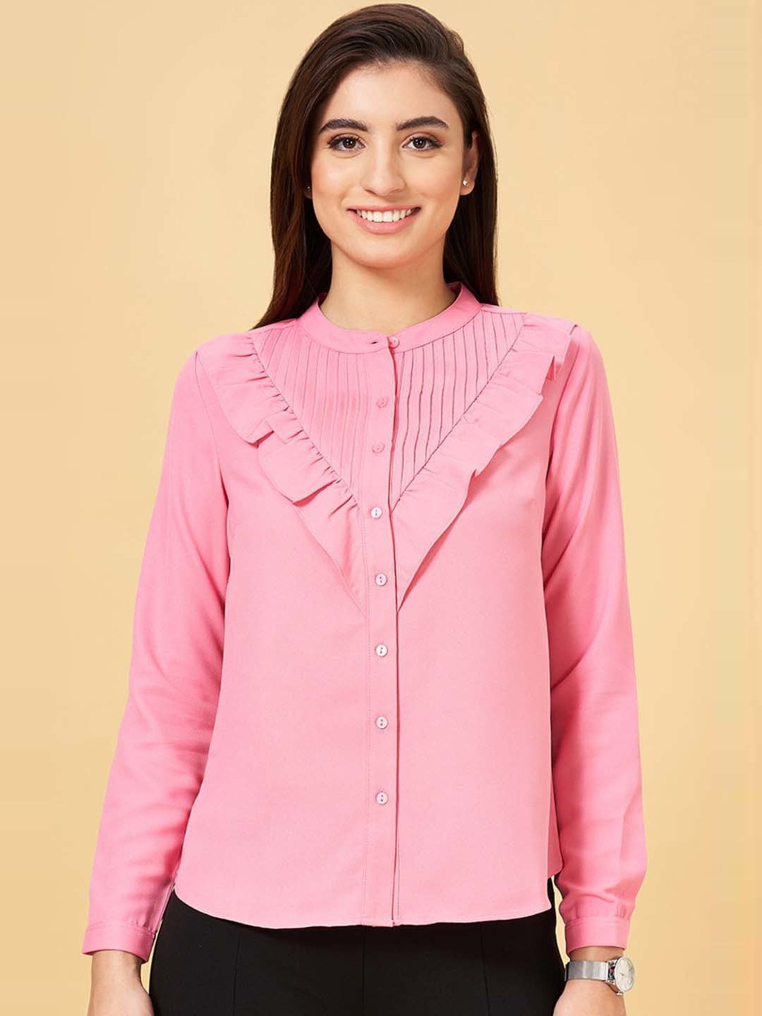 Annabelle by Pantaloons Pink Regular Fit Top