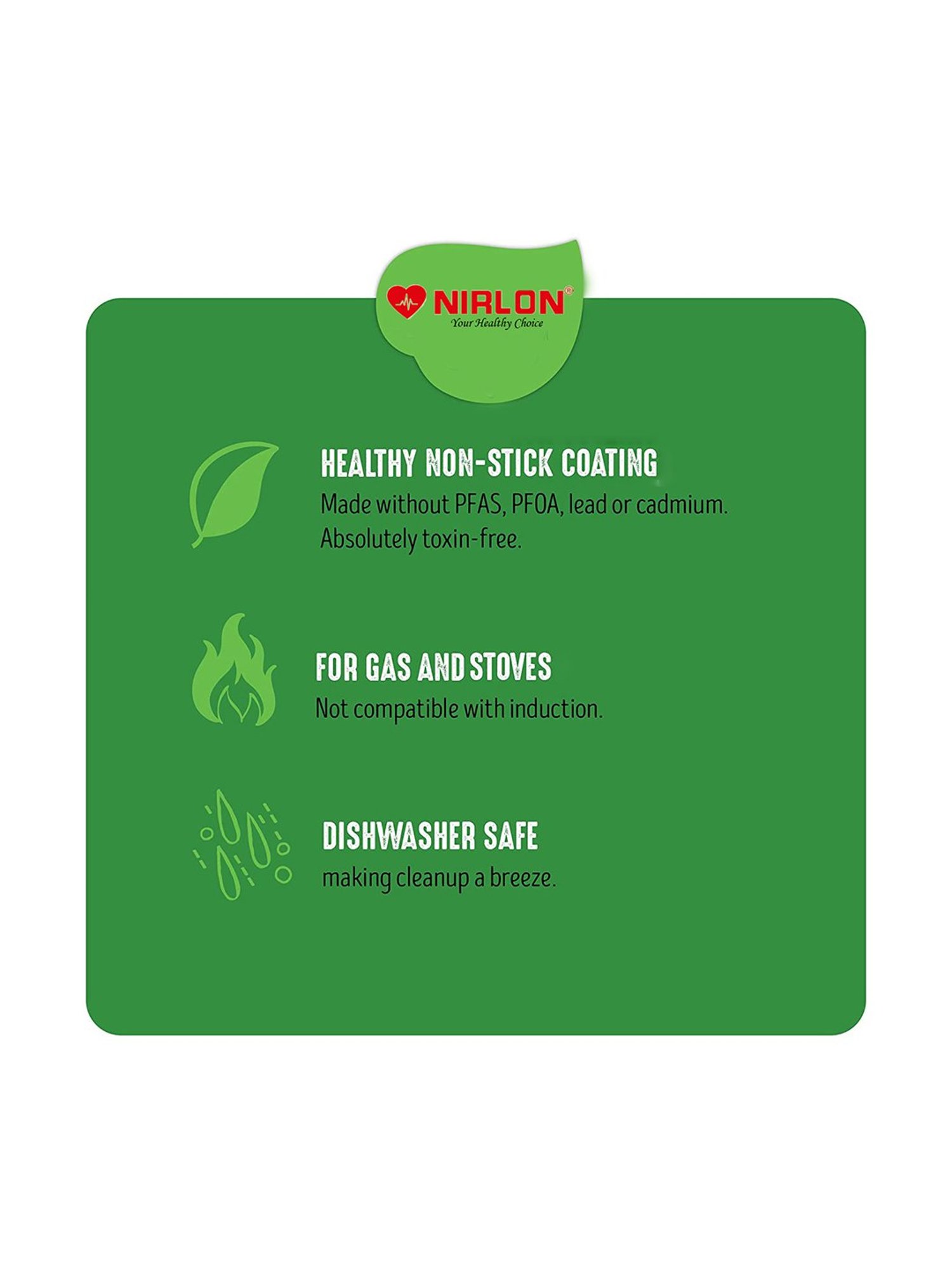 Nirlon Non-Stick Red Aluminium Chemical Free Kitchen Item Set of 4 Pieces