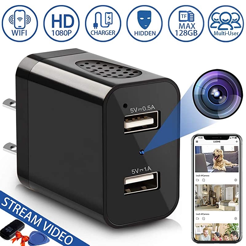 Spy Camera - WiFi Cameras - Camera with Live Feed WiFi - Spy Cameras - Home Mini Nanny Cam Camera with Video Recording - Spy Camera Wireless with Remote Access