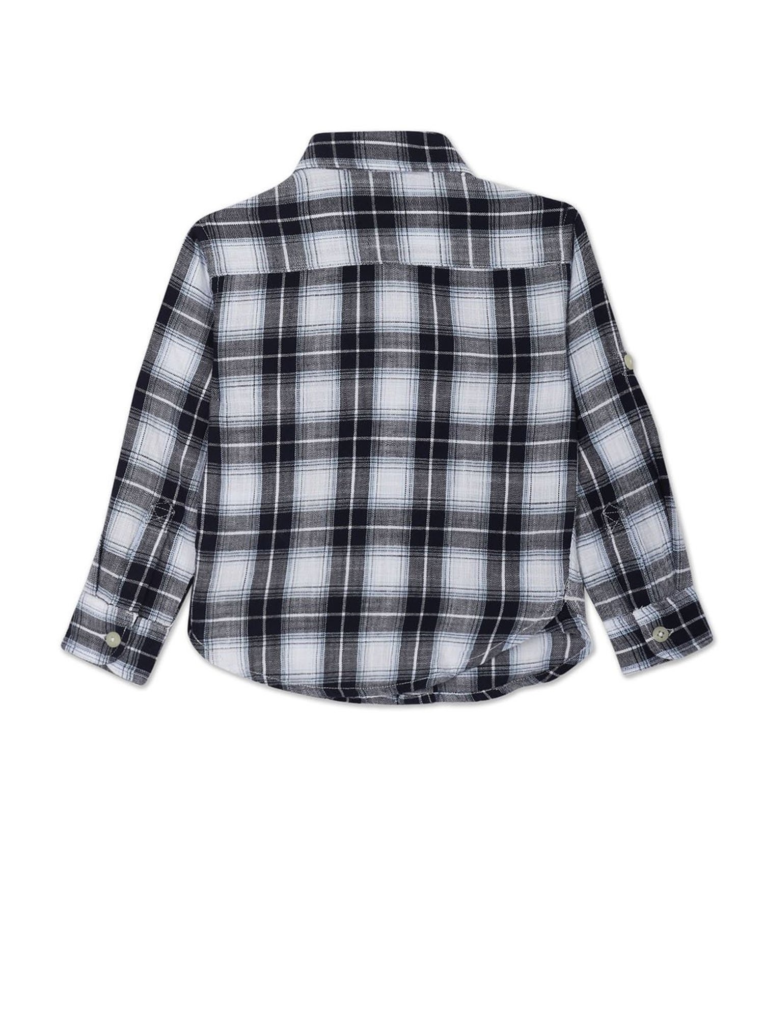 U.S. Polo Assn. Kids Multicolor Checks Full Sleeves Shirt
