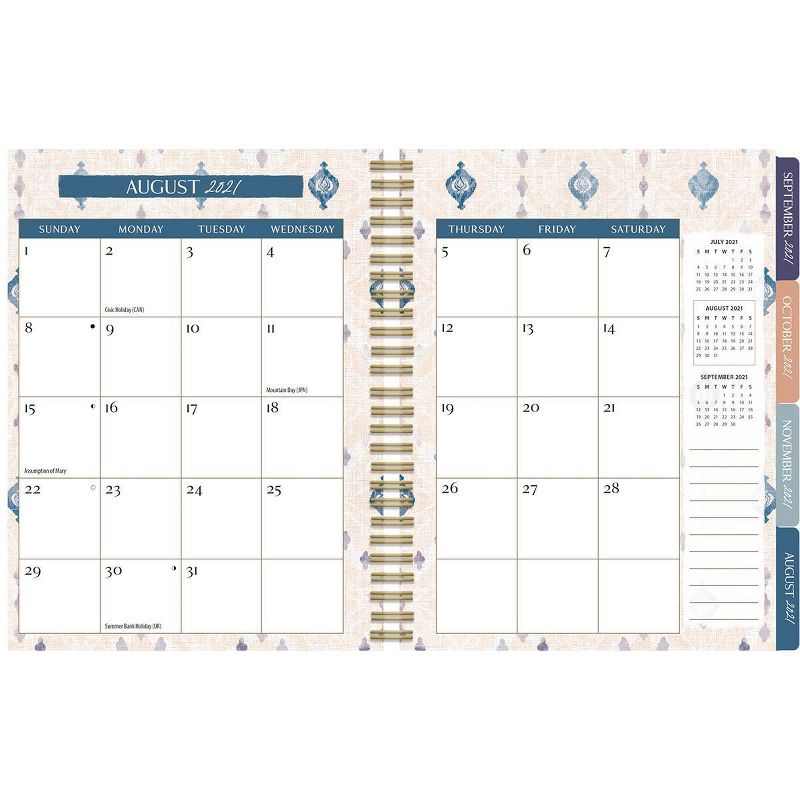 2021-22 17 Month Agenda Planner 9.5" x 11" Patina Vie - Wells St. by Lang