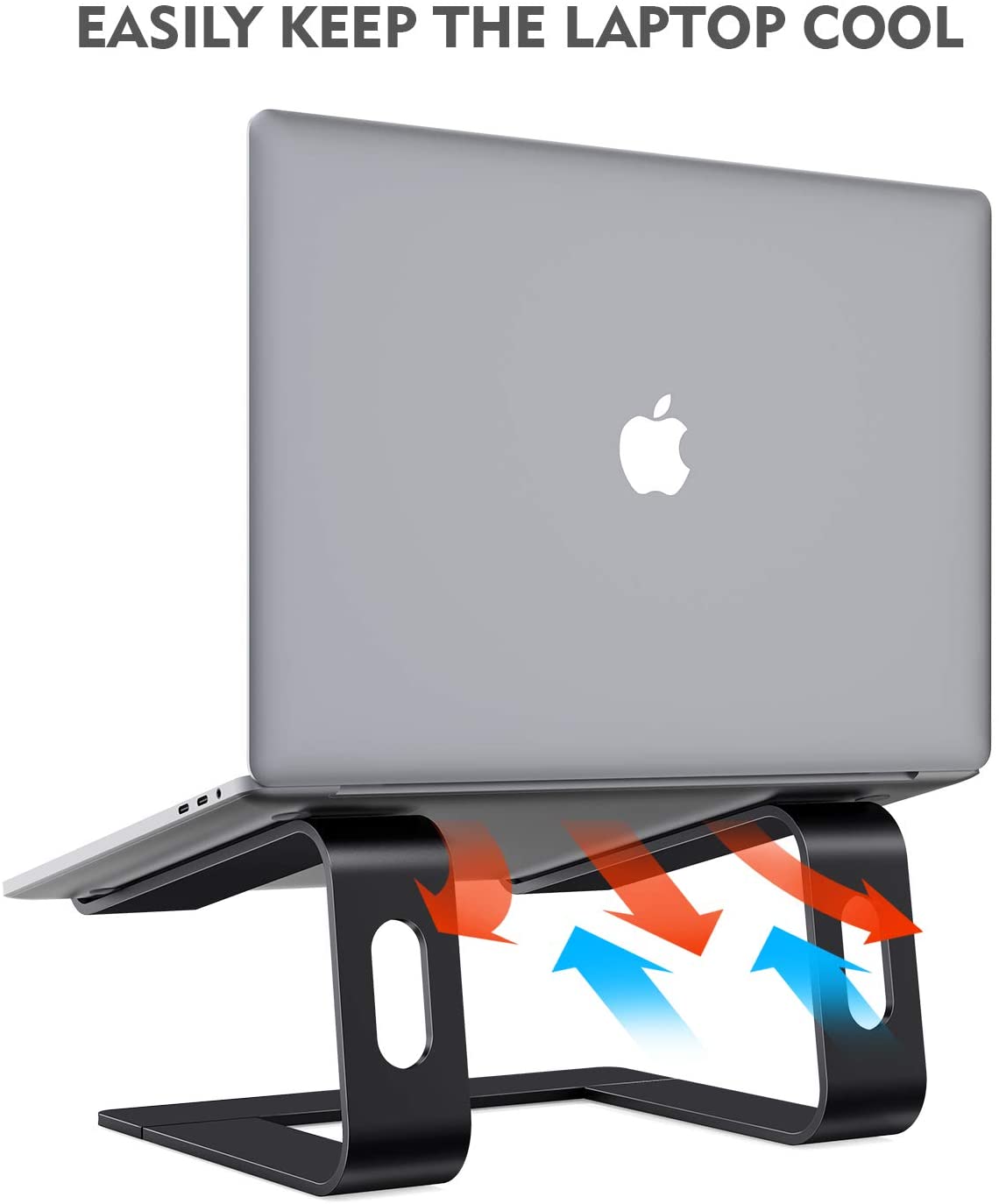Laptop Stand, Ergonomic Aluminum Laptop Mount Computer Stand for 10-15.6" Laptops, Detachable Laptop Riser Notebook Holder Stand Compatible with MacBook Air Pro, Dell XPS, Lenovo More