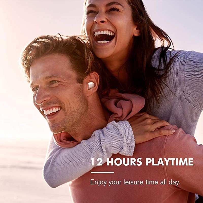 True Wireless Earbuds GT1 Bluetooth 50 Sports HD Stereo Touch Control Ear Buds with IPX5 WaterproofFast ConnectionMini CaseOnly 30gTotal 12H Playtime White