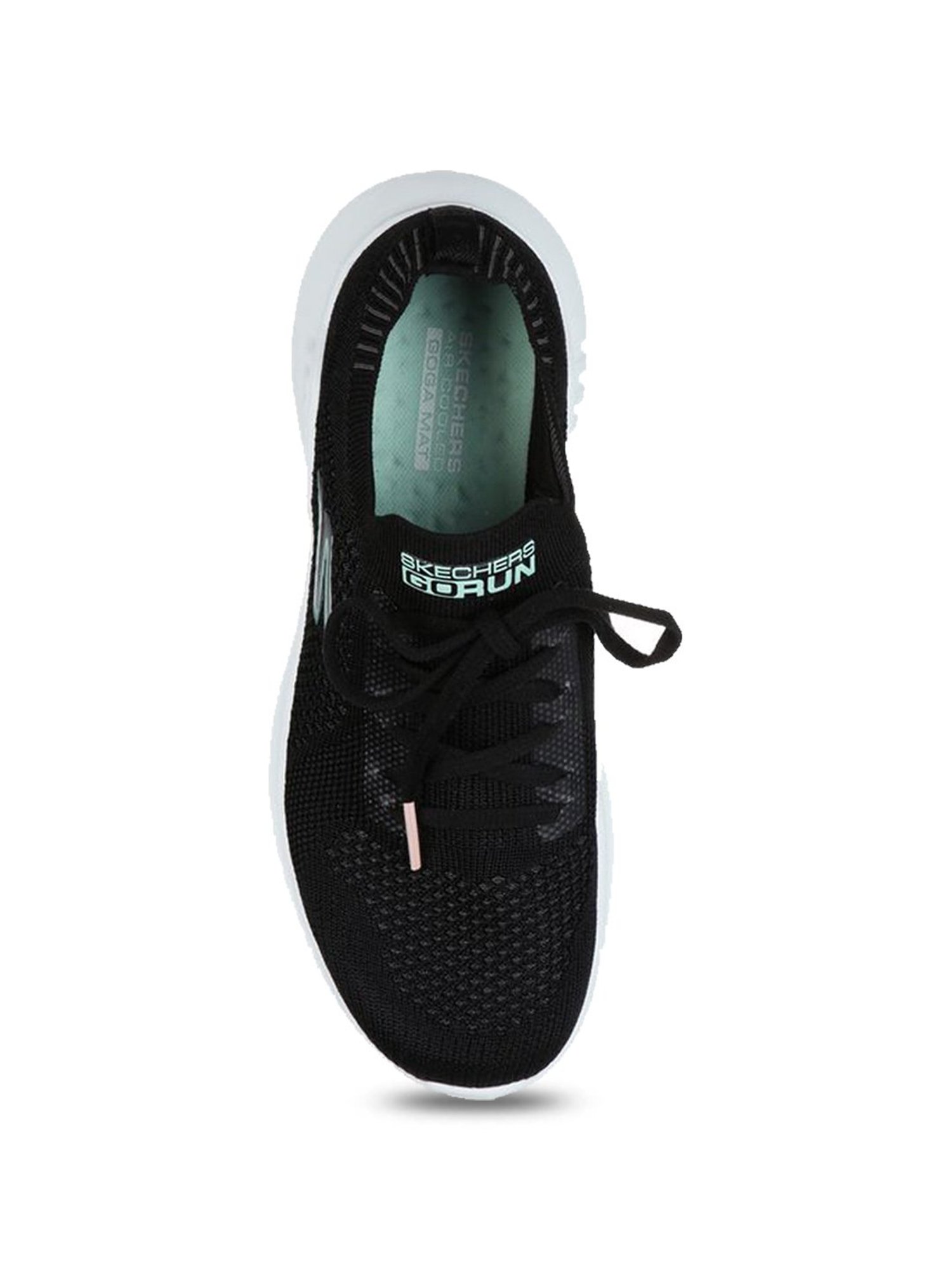 Skechers Women's GO RUN MOJO 2.0-TINKER Black Mint Running Shoes