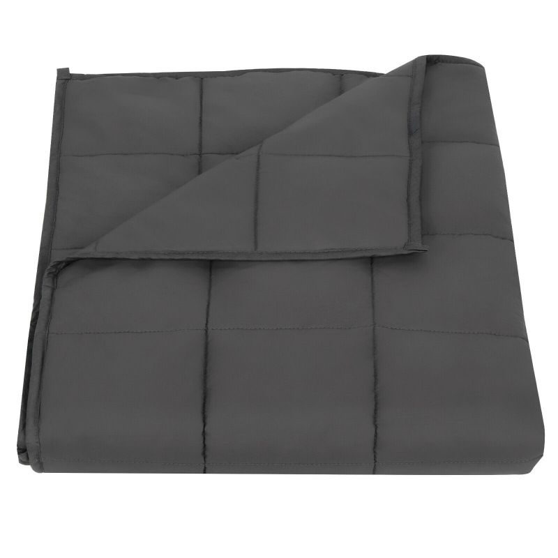 15lbs Cotton Breathable Weighted Blanket Reduce Stress Promote Sleep 48 x 72"