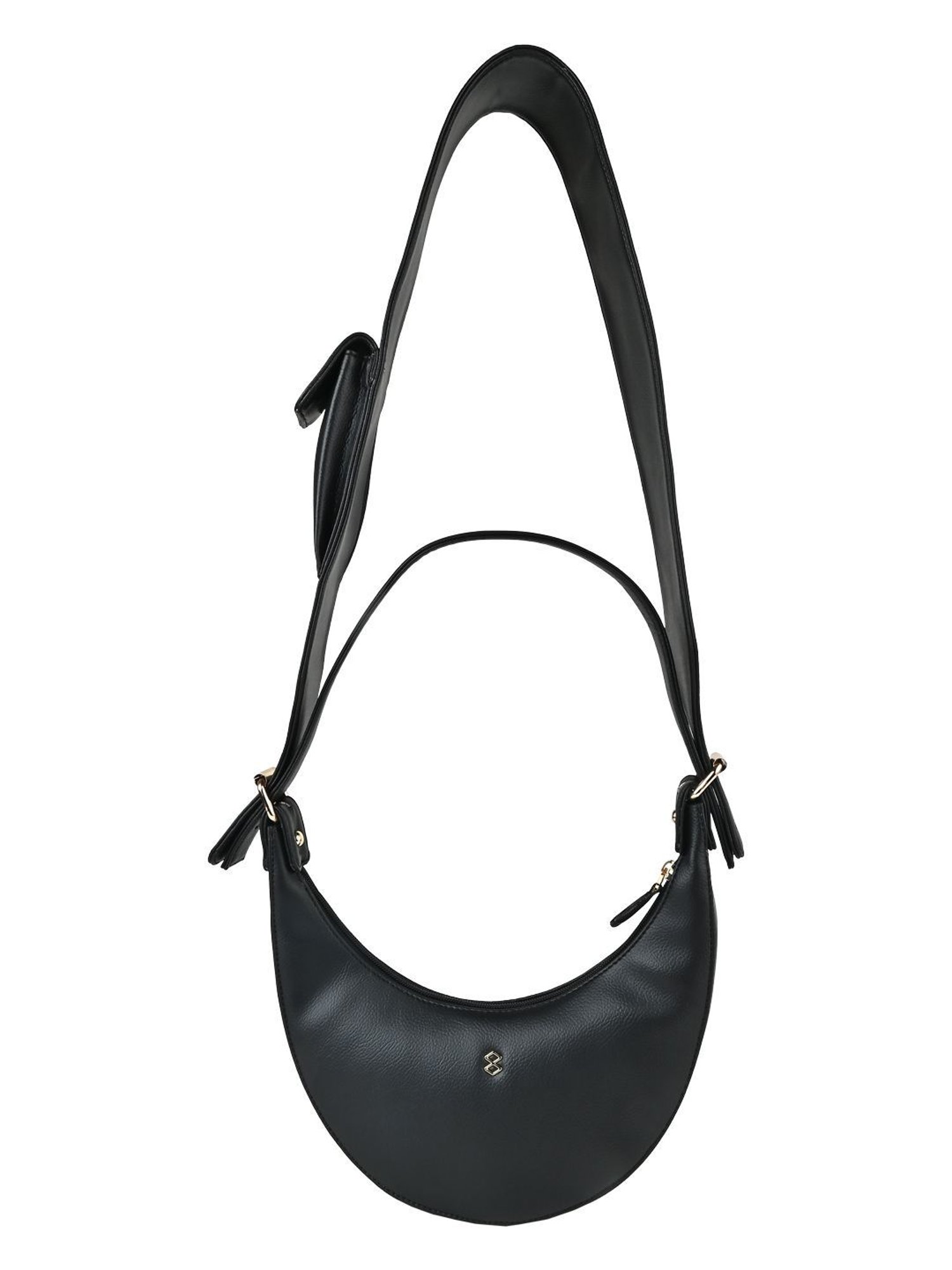 Horra Black Small Hobo Bag