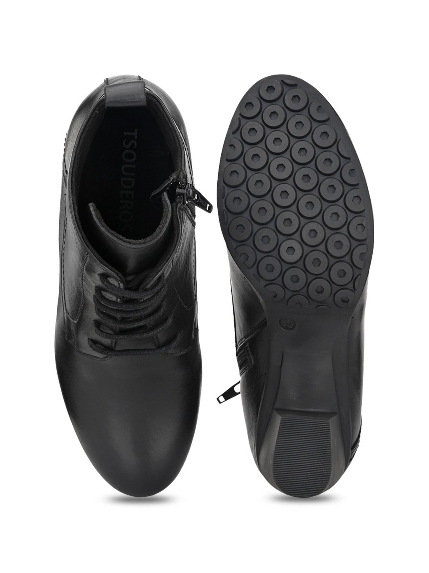 Delize Women's Black Derby Boots