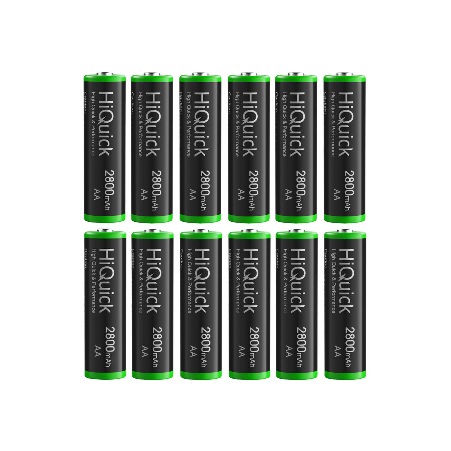 HiQuick 8Pcs 2800mAh AA Rechargeable Batteries High Capacity Performance, Per-Charged 1.2V AA Battery