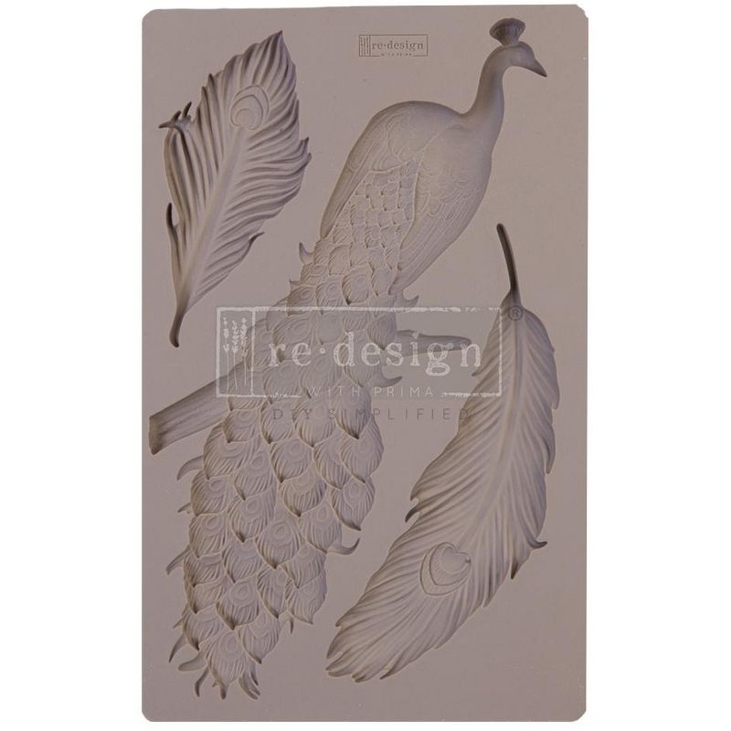 Prima Marketing Re-Design Mould 5"X8"X8mm-Regal Peacock