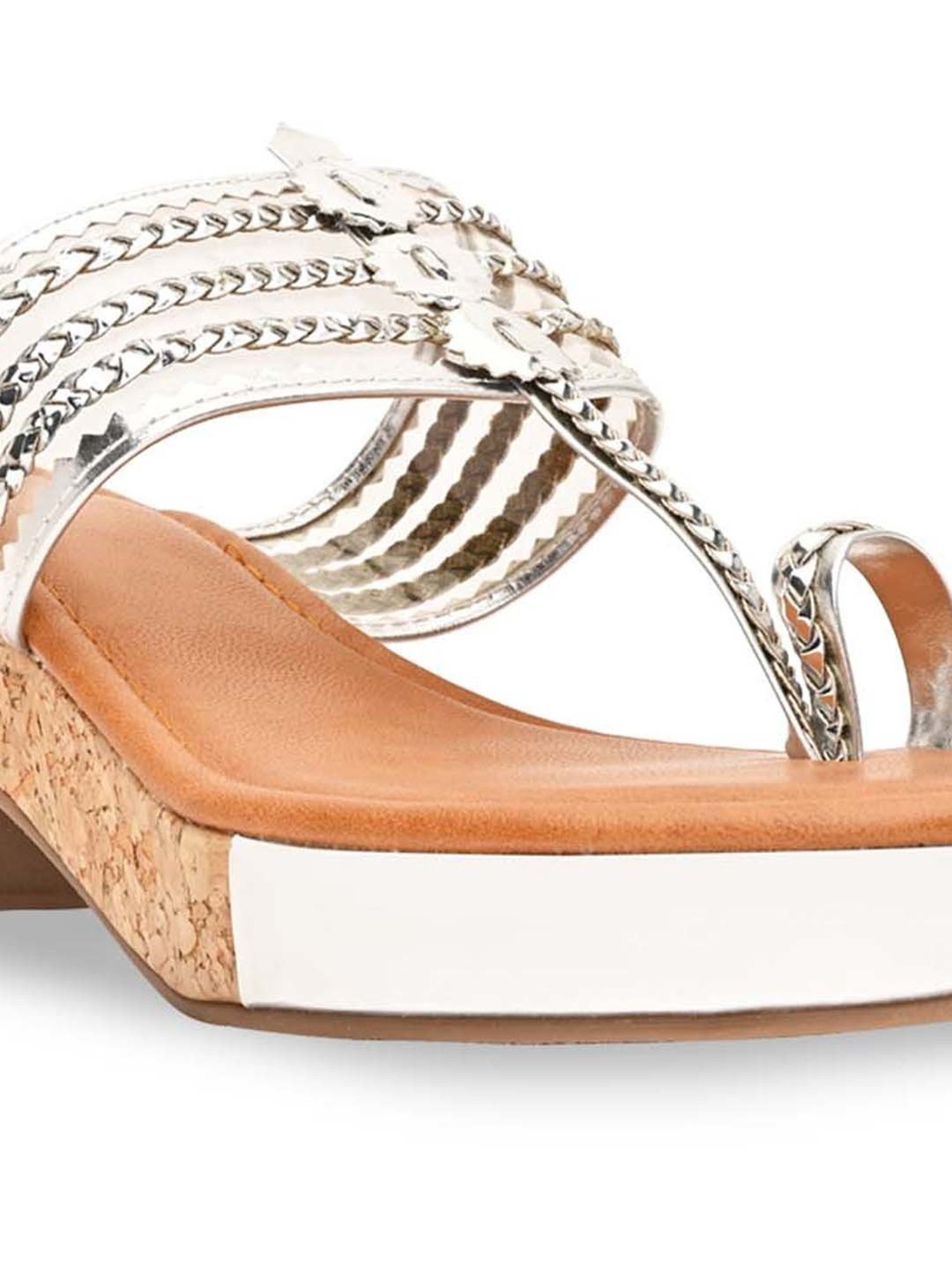 Truffle Collection Women's Silver Flat Ballets