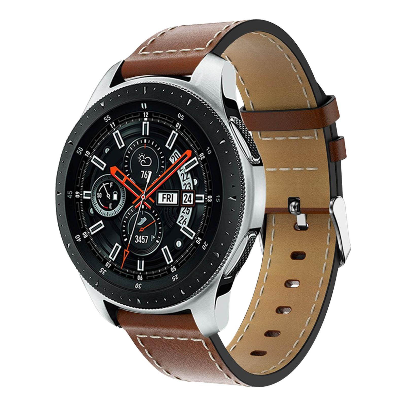 Samsung Galaxy Watch leather band for Galaxy Watch 46 mm - Light brown
