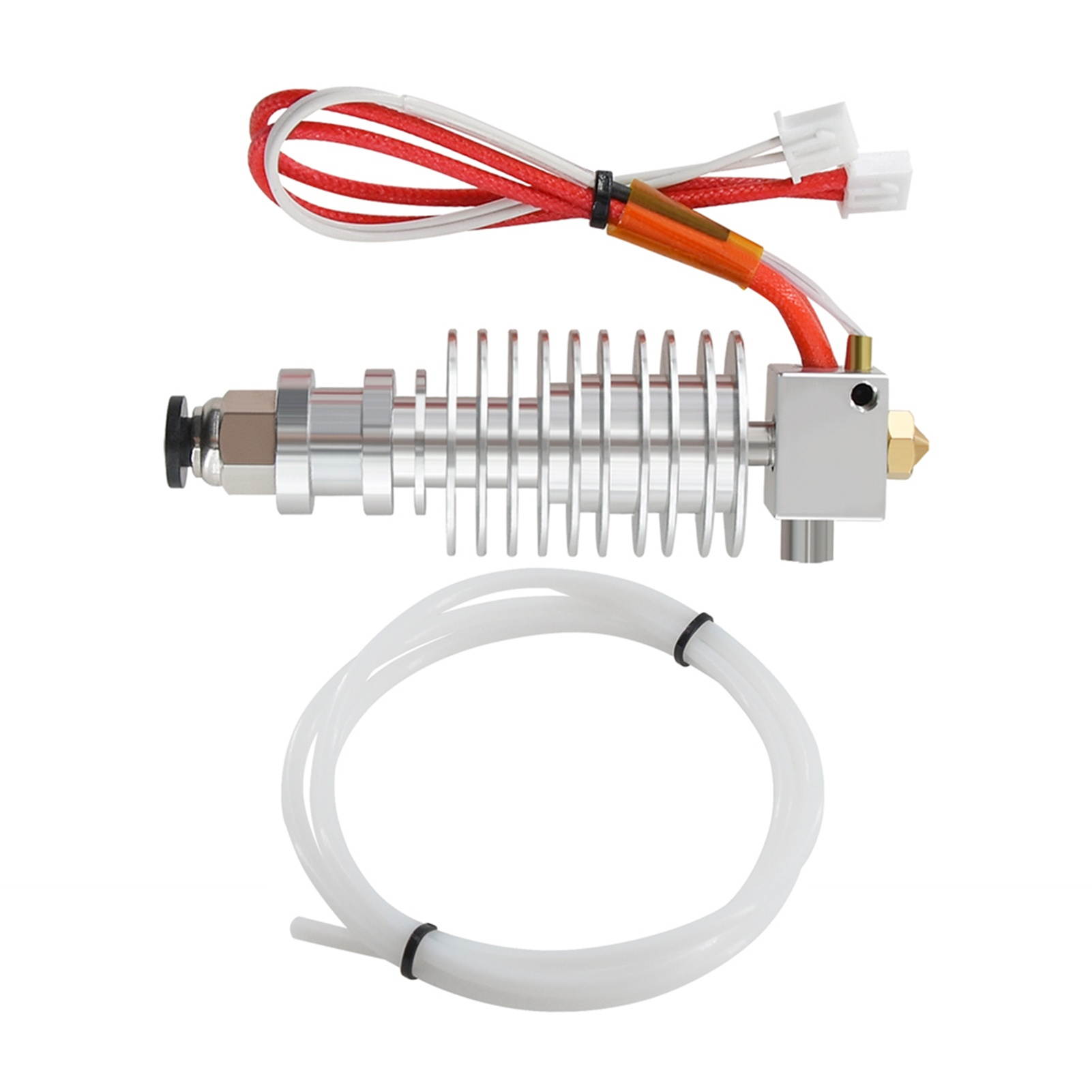 Aibecy I3 Mega Hotend Extruder Kit 24V Extrusion Head with 0.4mm Nozzle 100K Ohm Thermistor PTFE Tube Heater Wire Compatible with Anycubic Mega Series 3D Printer