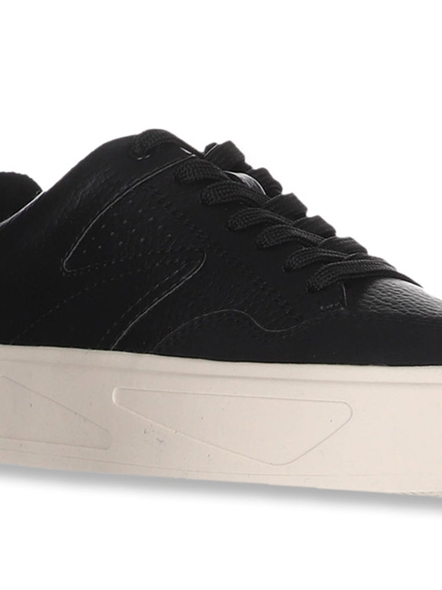 Kendall + Kylie Women's BARONESS Low Top Lace Up Black Sneakers