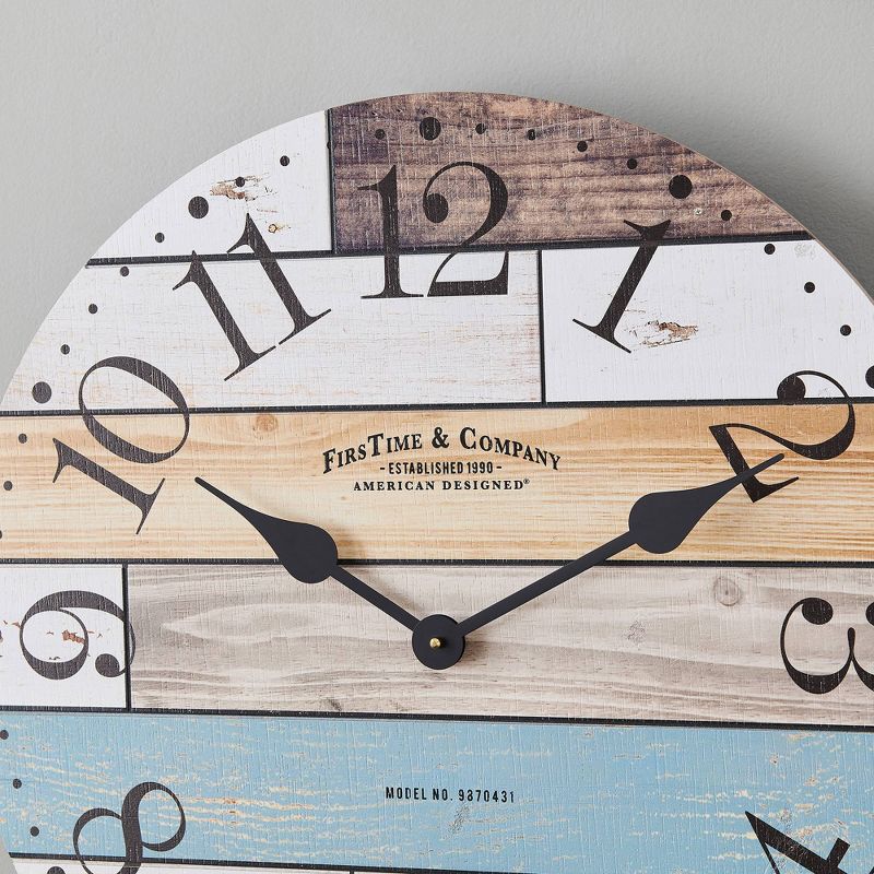 Newton Woodgrain Farmhouse Clock - FirsTime