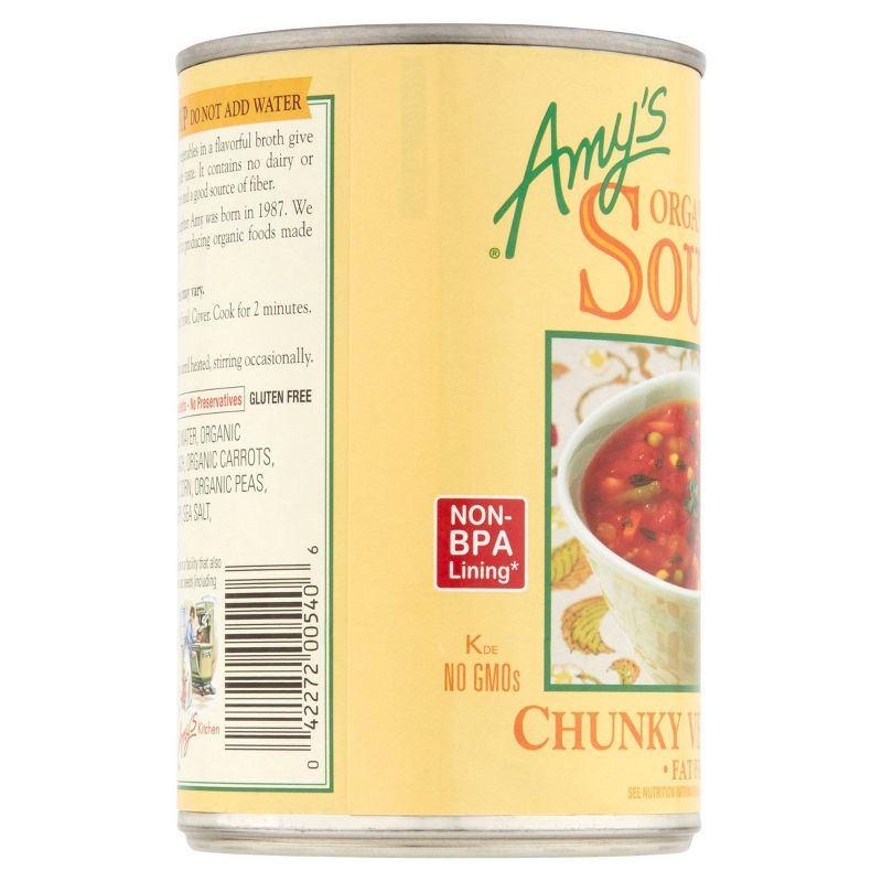 Amy's Organic Low Fat Chunky Vegetable Soup - 14.3oz