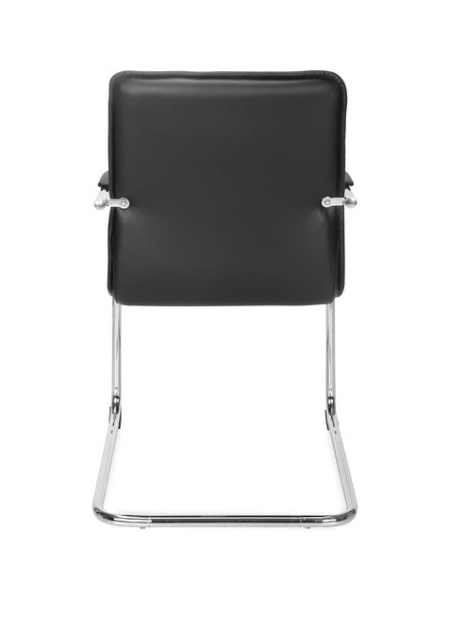 Nilkamal Runner Black Foam Visitor Chair with Armrest