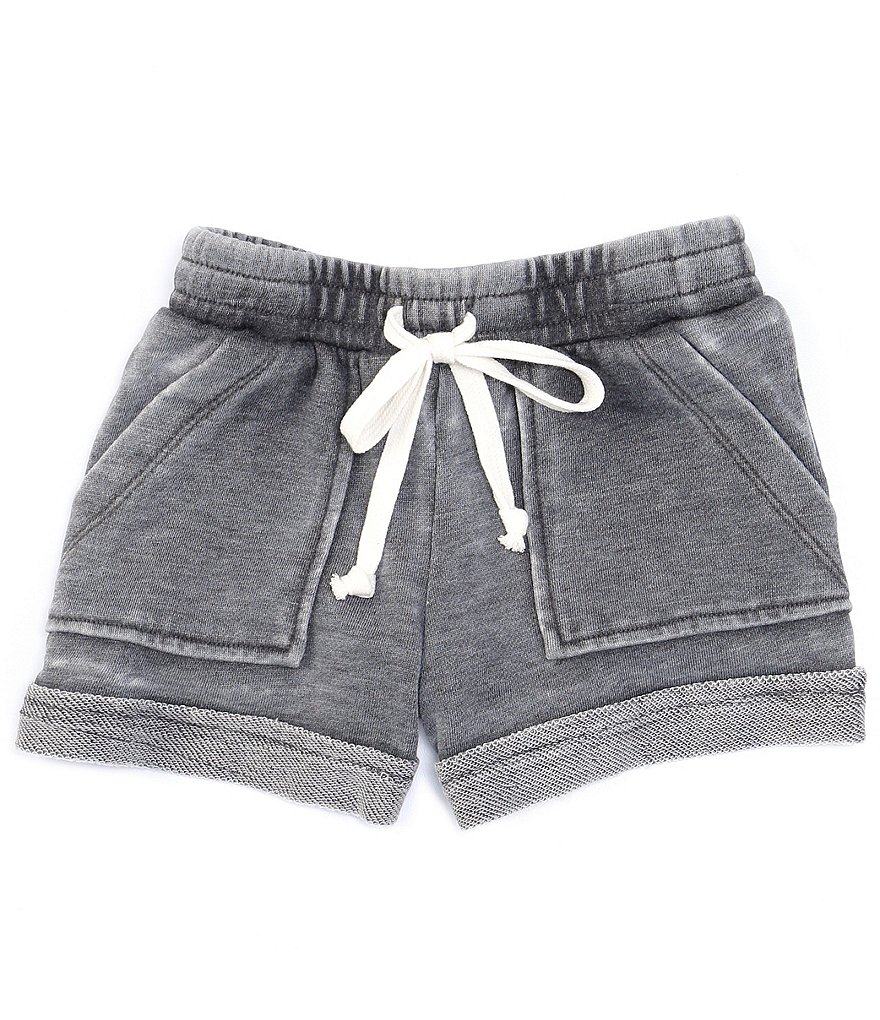 Hippie Girl Little Girls 4-6X Roll-Cuff Midi Denim Shorts