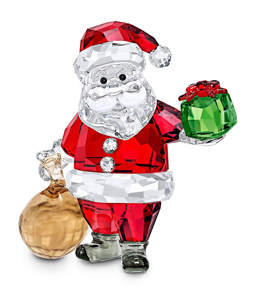Swarovski Crystal Santa Clause with Bag Figurine