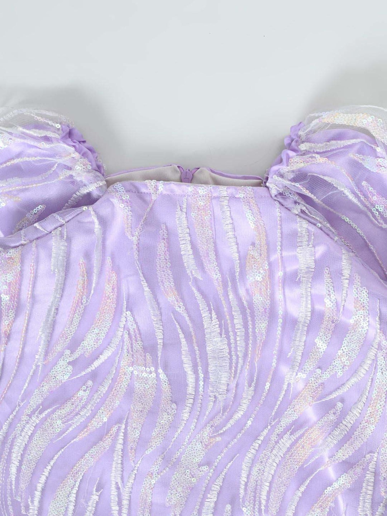Bella Moda Kids Purple Self Pattern Dress
