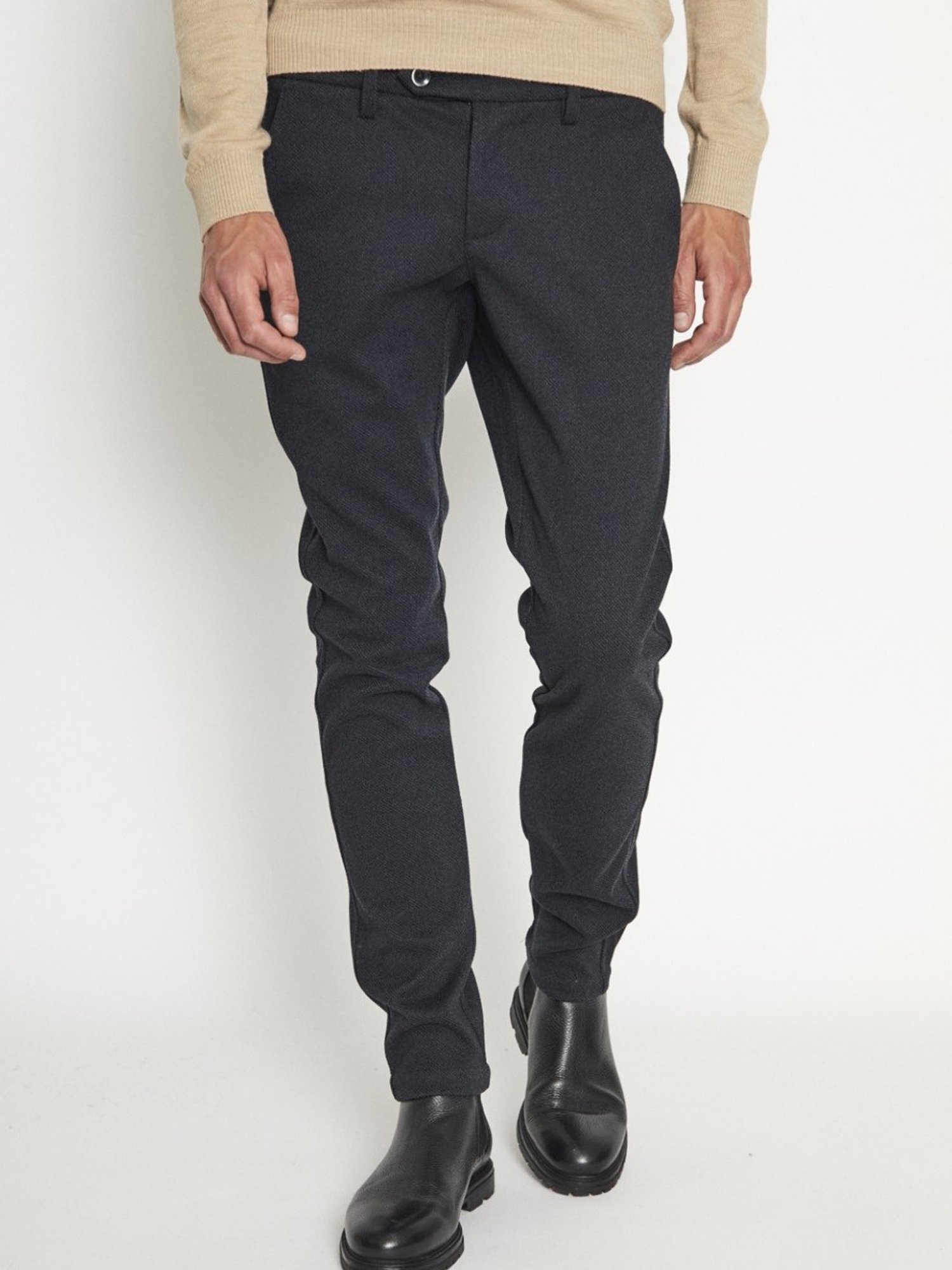 Bruun & Stengade Blue Slim Fit Trousers